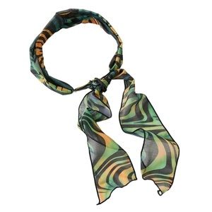 ✨$30✨NWT Urban Outfitters Twisted Bohemian Green & Orange  Hair Scarf